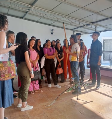 Oficina de Arco e Flecha que ocorre nos eventos de História Antiga e Medieval do Maranhão