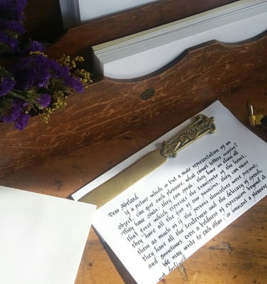  handwritten letter example