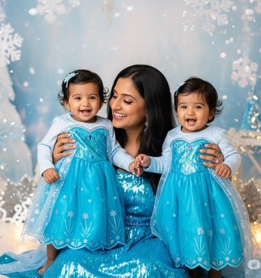 Elsa theme frocks for girls, frozen theme frocks in dubai
