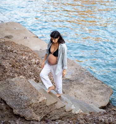 shooting photo grossesse seule