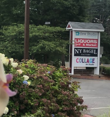 Sign located near Route 20 road.