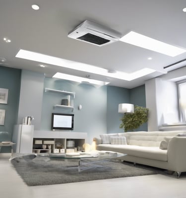 blue and yellow metal part on painted wall