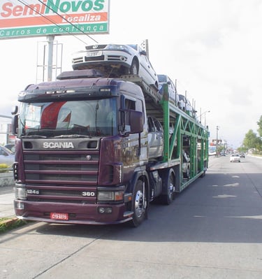 carreta cegonha, cegonheira, empresa de transporte de veículos, empresa cegonheira