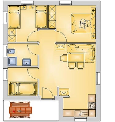 Grundriss Ferienhaus Kanada in Viechtach