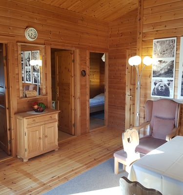 Wohnbereich Ferienhaus Kanada in Viechtach