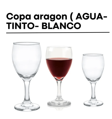 Alquiler de copas para vino