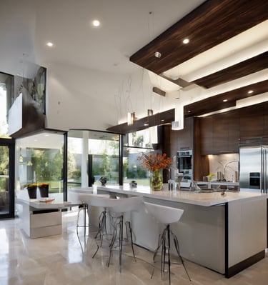 The sun is setting in the dark sky