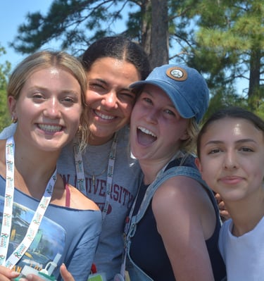 a group of friends taking a selfie with their cell phones