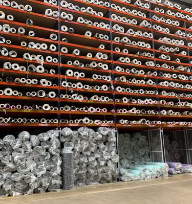 Carpet Racking Storing Carpet Rolls