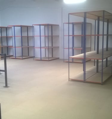Shelving System on Mezzanine Floor
