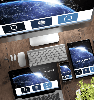 website in lapto cellphone
