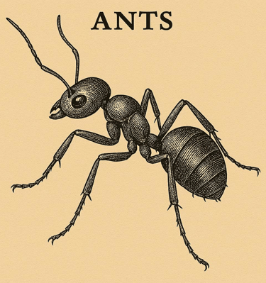 photograph of an ant