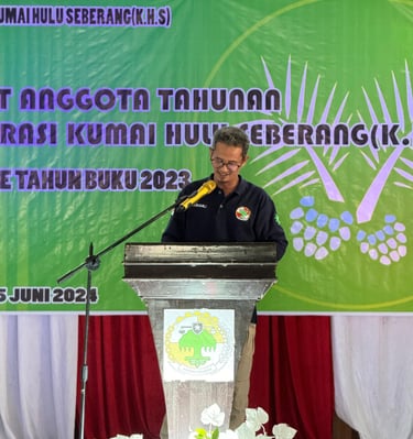 a man standing at a podium with a microphone