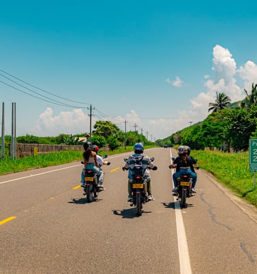 disfrutando del recorrido guiado