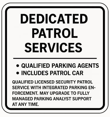 Full or Part-Time Patrols Services for Your Property as Required.