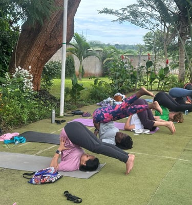 Plough pose, for inversion - better blood circulation and strengthning muscles.