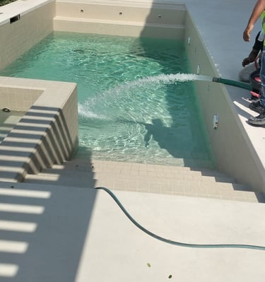 swimming pool filled with water