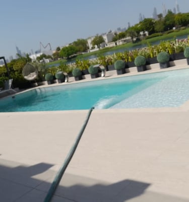 a pool with a pool and a pool