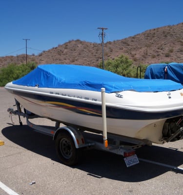 custom fit snap down boat cover