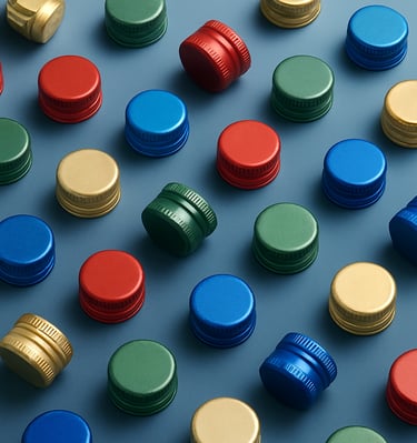 colorful caps