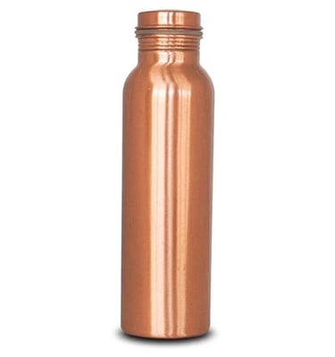 Plain Copper Bottle Front View