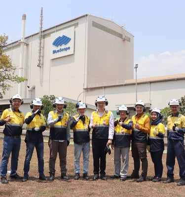 kunjungan ke pabrik bluescope