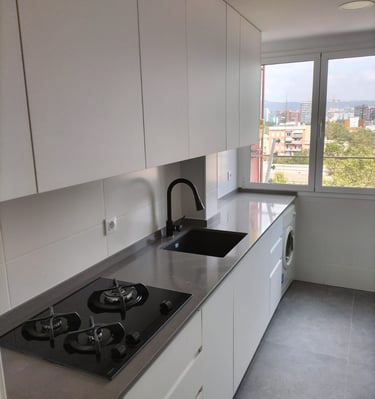 Antes y después de reforma de cocina