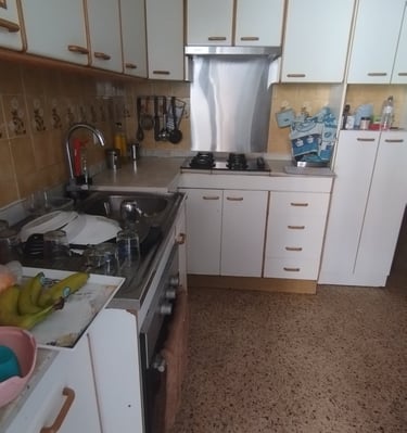 Antes y después de reforma de cocina