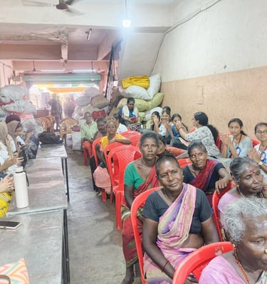 Community Mental Health Awareness Program conducted by the Institute of Applied Therapeutics (IAT) at Koyambedu Market