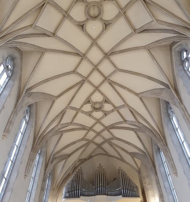 Decke und Orgel Wasserkirche