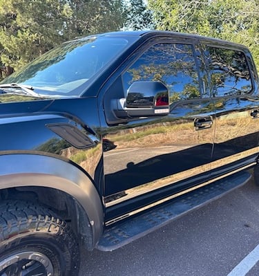 after paint correction with ceramic coating