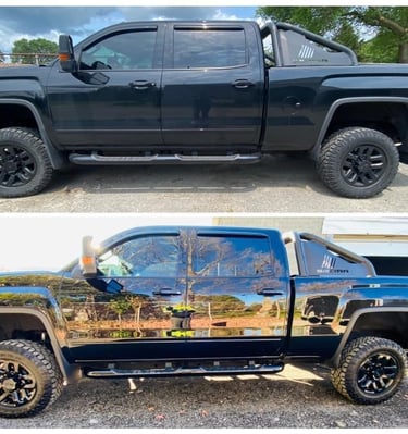 Before and after ceramic coating colorado springs