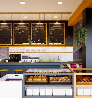 restaurante auto service interiores