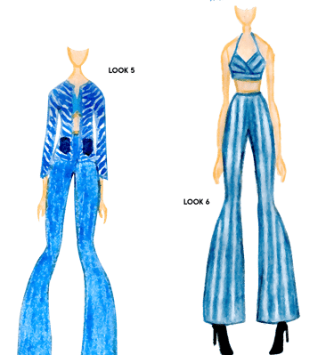 Bocetos de moda, carolina guerrero, refahioning, upcycling, reciclaje textil, ecodiseño, ecomoda