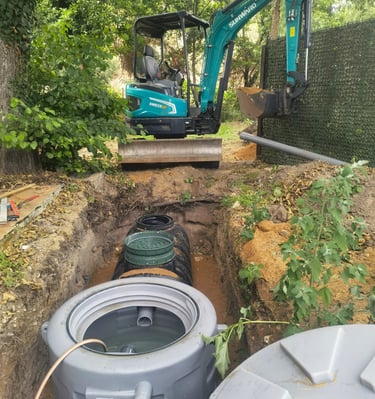 Terrassement VRD pompe de relevage Ajaccio