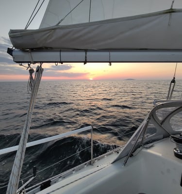 Sonnenuntergang Ostsee, Sverige