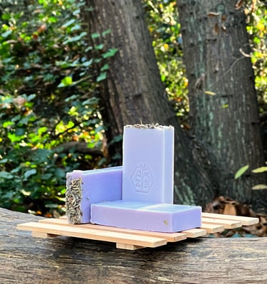 Zing's Botanicals natural lavender soap bars