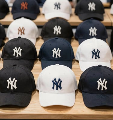 A pair of white sneakers with red accents placed inside a branded red shoebox on a white table. The sneakers are partially covered by white tissue paper, and there is a soft ambient red light in the background.