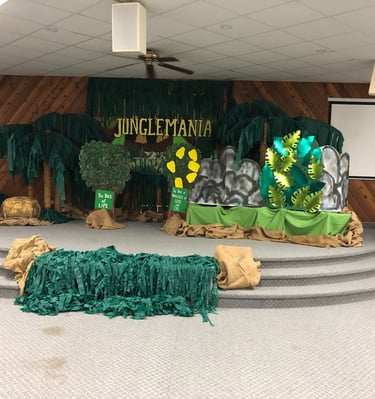 setup for a previous camp