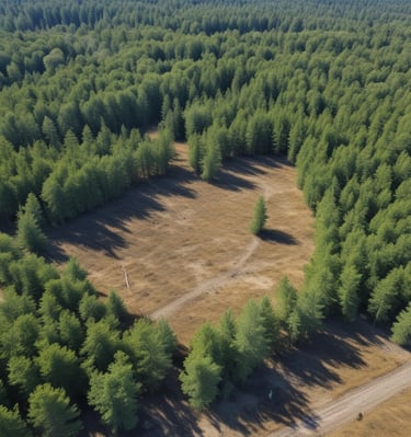 land excavation of home building