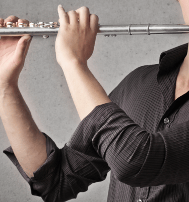 flute player