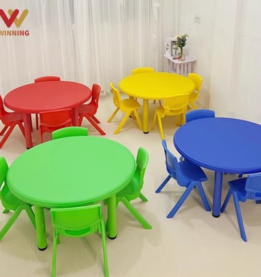plastic round tables for kids, kids round table