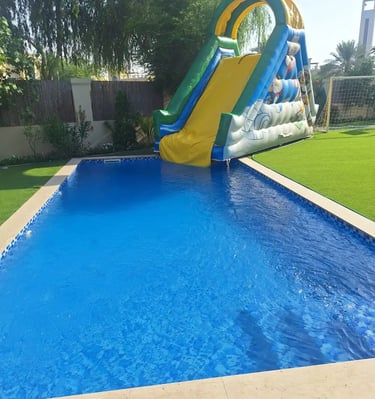 water slide for swimming pool