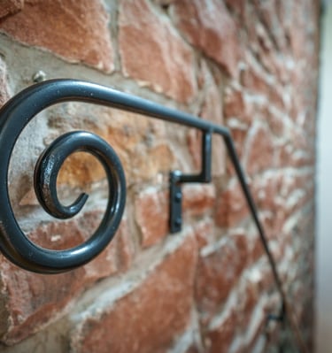 period property built in red Eden sandstone