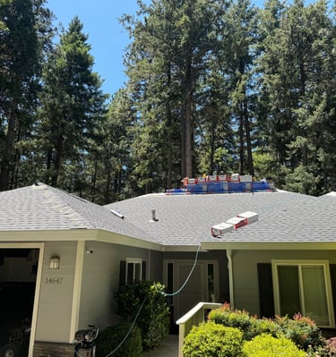 GAF reroof installation