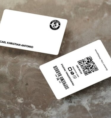 Digital Business Card pvc white
