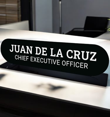 Acrylic Desk Name Plate