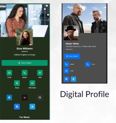 Digital Business Card profile