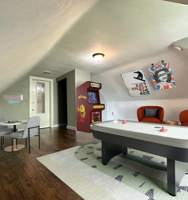 Digital Staging of a completely empty room for entertainment