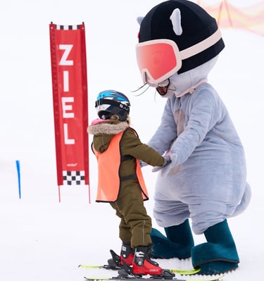 kinder ski kurs für 3 - 4 jährige